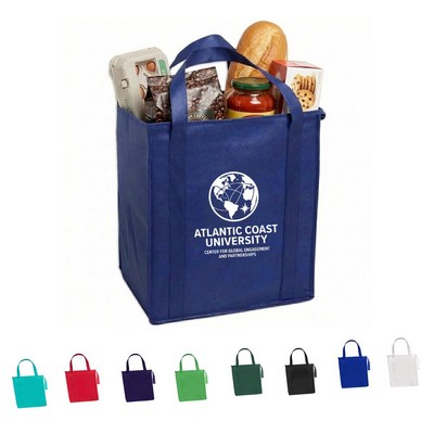 Insulated Large Non-Woven Grocery Tote-13" W x 15" H x 10"